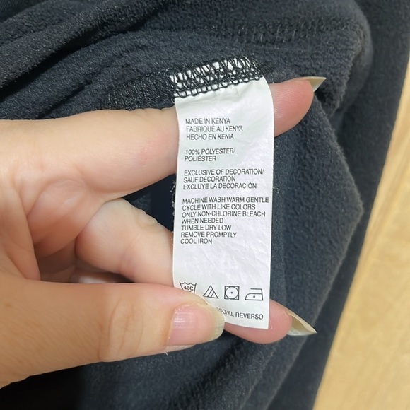 Timberland Black Fleece Quarter Zip Pullover Size XXL - Picture 5 of 6